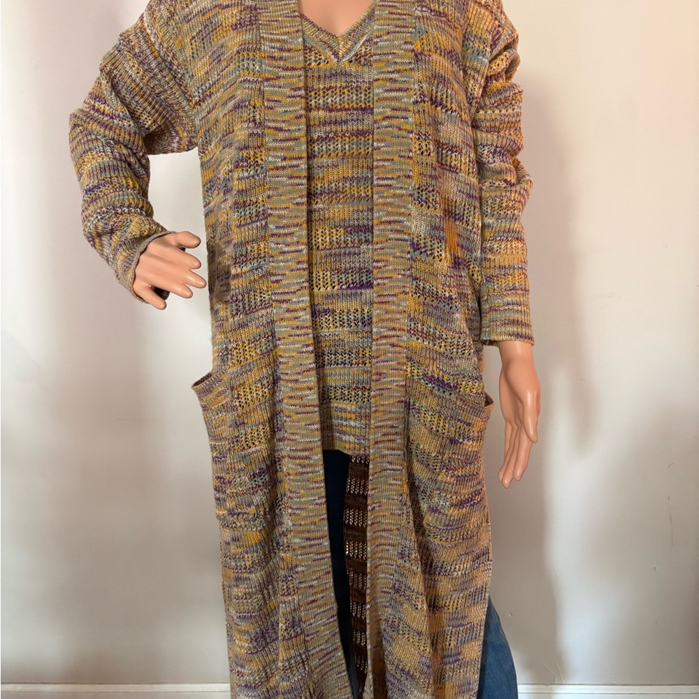 Liverpool Colorful Knit Cardigan Set